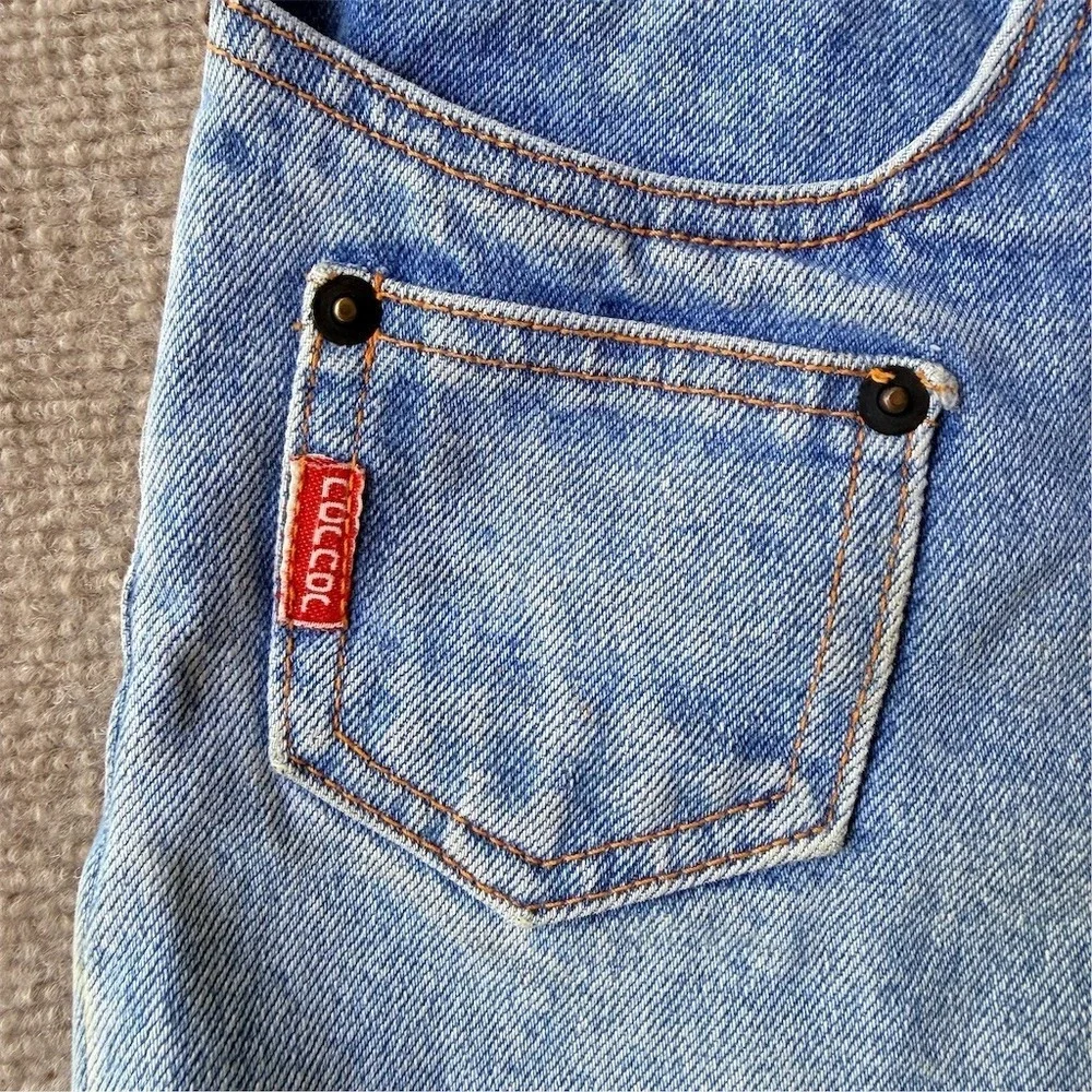 JouJou Jorts Juniors Size 8 Light Wash Baggy Denim Jean Shorts Frayed Hem